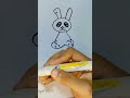 A Cute Bunny 🐇|Easy Drawing #shorts #youtubeshorts #crafts #art #satisfying