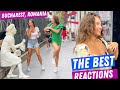 Beautiful girls   in bucharest romania   best of the best reactions human statue prank part 2