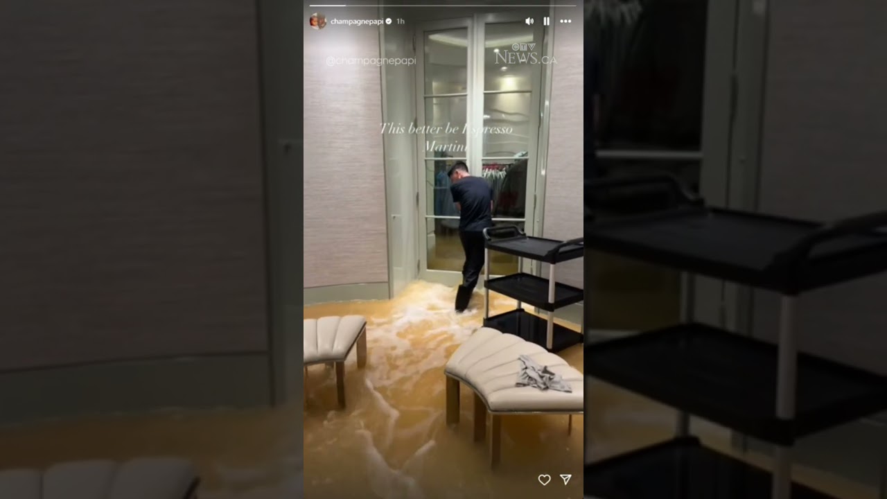 Drake's Bridle Path mansion floods during record rainfall in Toronto