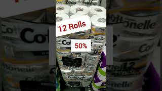 CVS 50% OFF KLEENEX COTTONELLE BATH TISSUE 12 ROLLS||#SHORTS screenshot 3