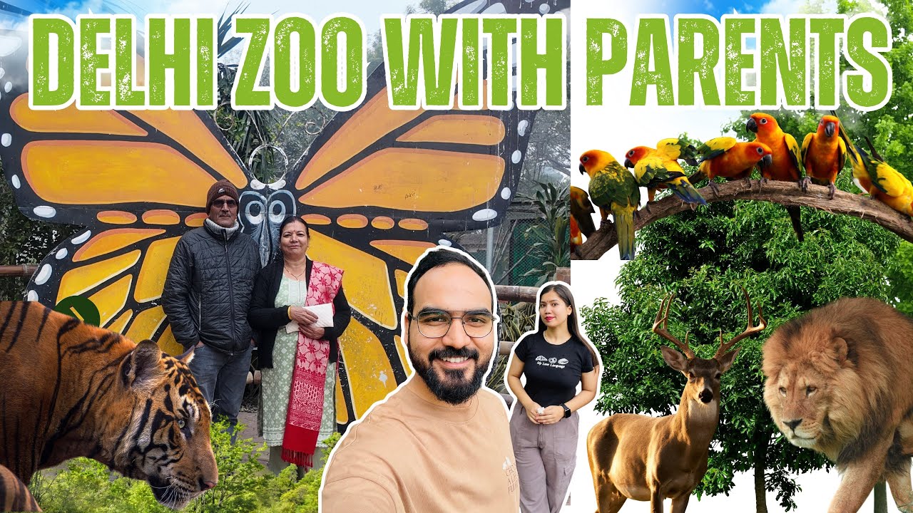 Parents ko lekar gae Delhi Zoo