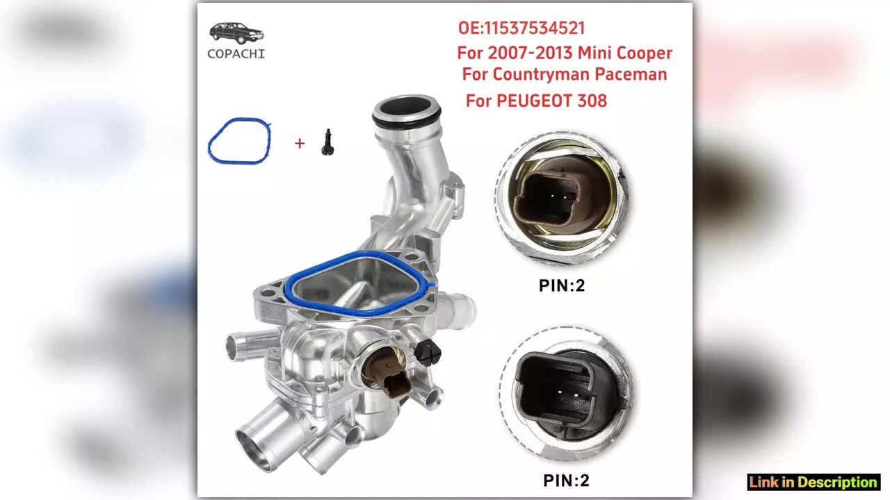 11537534521 Car Engine Upgrade Aluminum Thermostat Housing Assembly For 20072013 Mini Cooper Countr