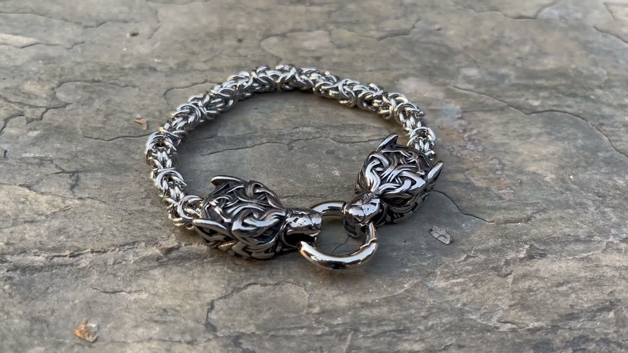 klobiges viking smycken kungar kedja fenrir armband bra kvalitet lågt pris för grossist