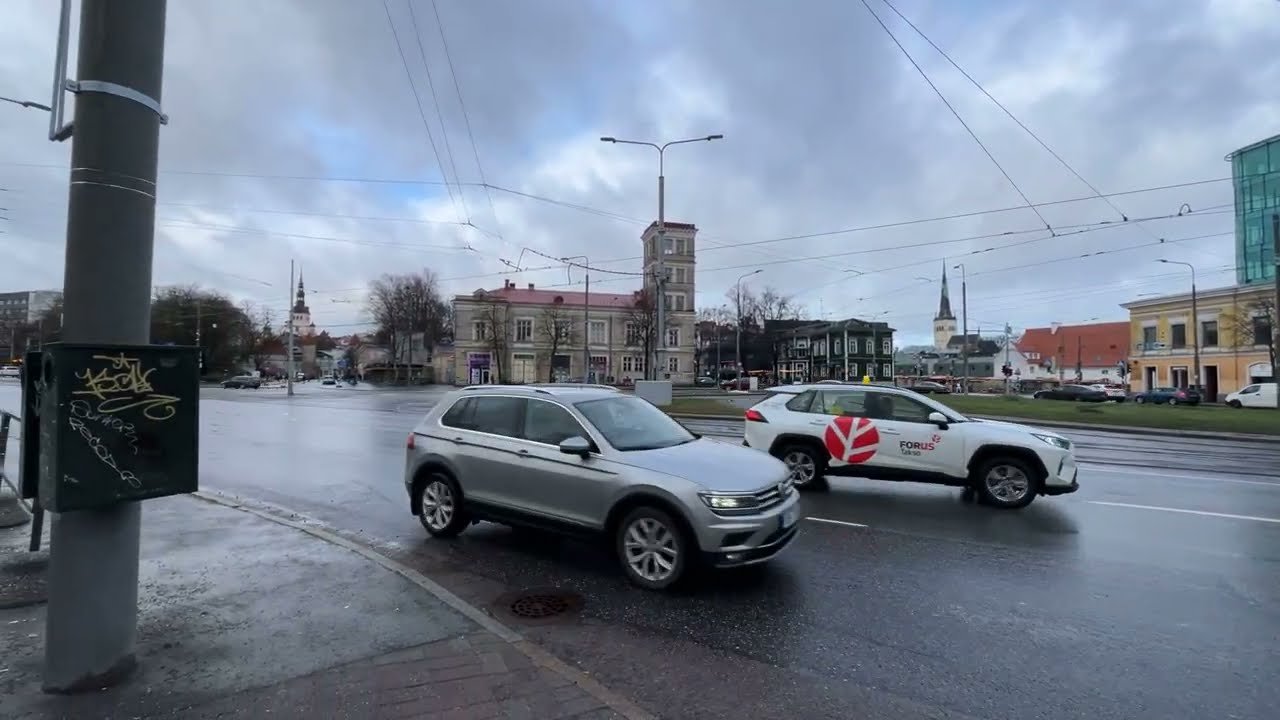 🇪🇪 | Walking to Tallinn Port | Short Trip to Helsinki | Tallink MYSTAR | 4K 60fps