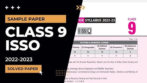 Class 9 ISSO sample paper 2022-2023 solved paper/ISSO class 9 sample paper 2022/class 9 Olympiad