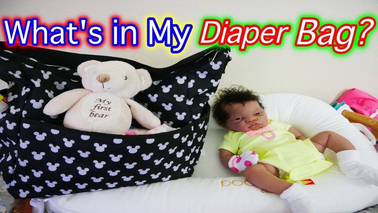 What&#39;s in My DIaper Bag for Silicone Baby Dolls, Reborn Baby Dolls, Baby Alive, & Baby Born ...