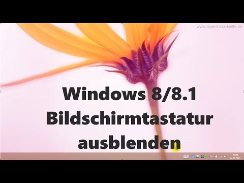 Video: So Deaktivieren Sie Die Virtuelle Tastatur Auf Einem Windows 8-Tablet