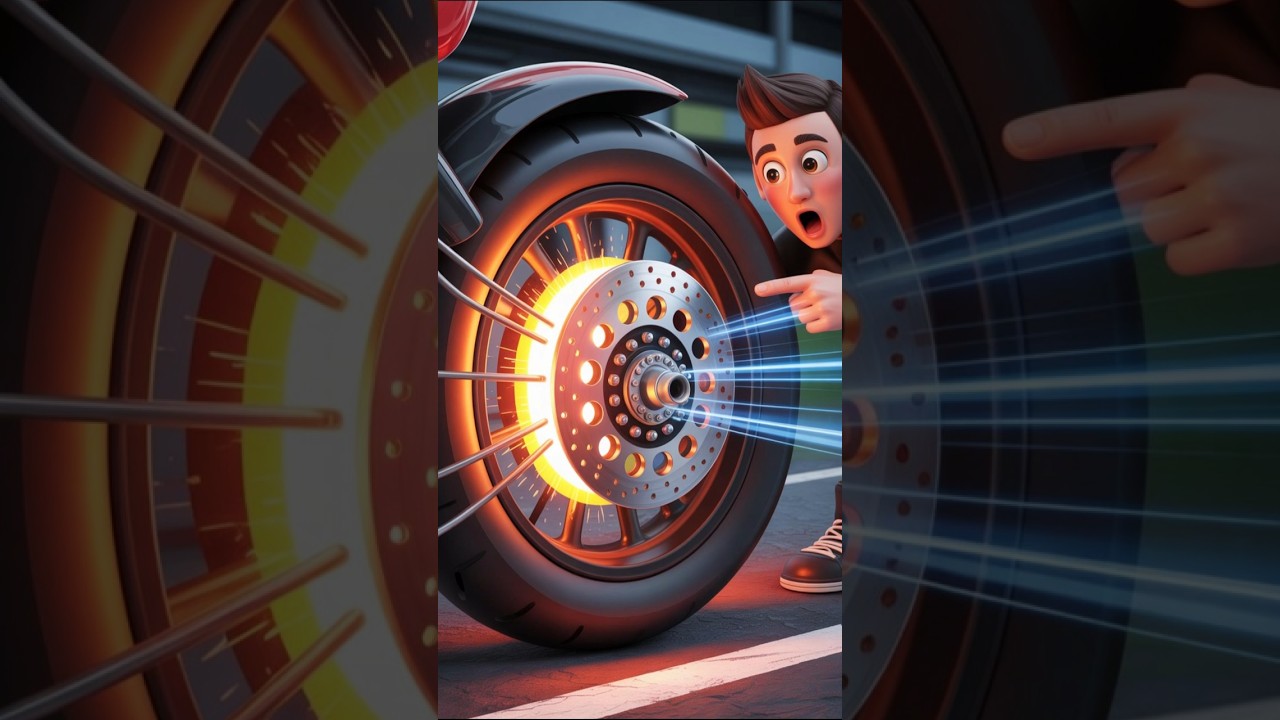 🏍️ How Disc Brakes Handle Heat? | Bike Science Explained 🔥