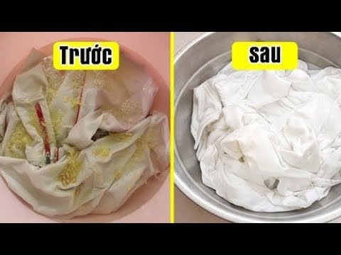 QUẦN ÁO DÍNH MÀU cỡ nào NGÂM NƯỚC NÀY 2 phút là TRẮNG TINH không cần THUỐC TẨY 2