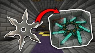 How to make a realistic ninja throwing star (Shuriken ) in Minecraft 1.2