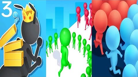 Tiny Run 3d vs Circle Run vs Count Master - Triple Gameplay 3 (Android/iOS).