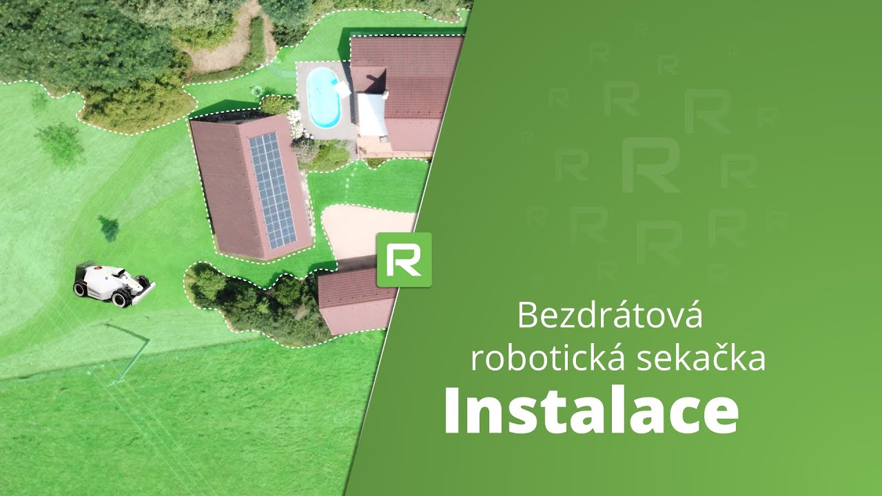 Instalace bezdrátové robotické sekačky – ROBOT WORLD