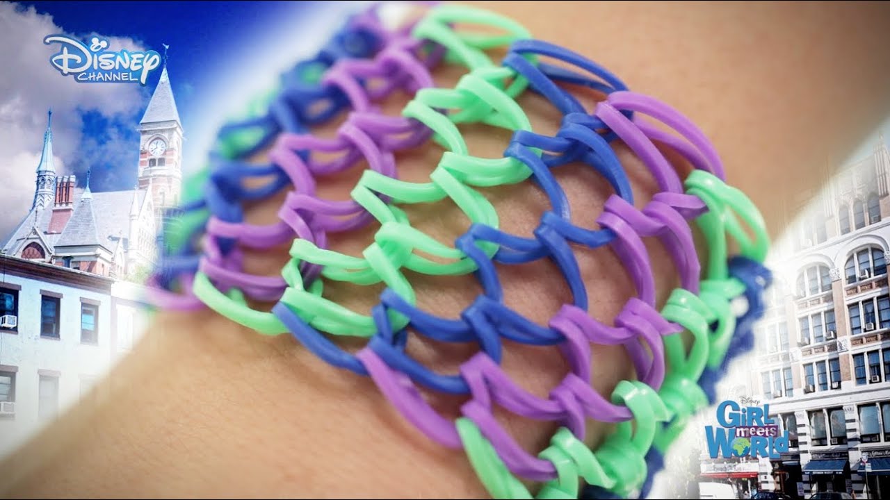 Loom Band Tutorial - Girl Meets World Dragon Scale Cuff - Official Disney Channel UK HD - Watch this to follow Jasmine Starler's super easy steps to making a Dragon Scale Cuff inspired by Maya from Girl Meets World!