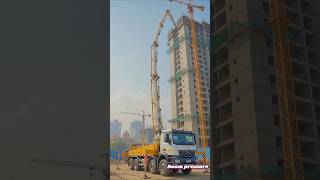 Extreme Concrete Pumping: High Rise Slab Challenge! #shorts #trending #viral #construction