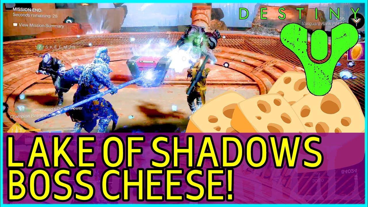 Destiny 2 How to cheese lake of Shadows boss YouTube