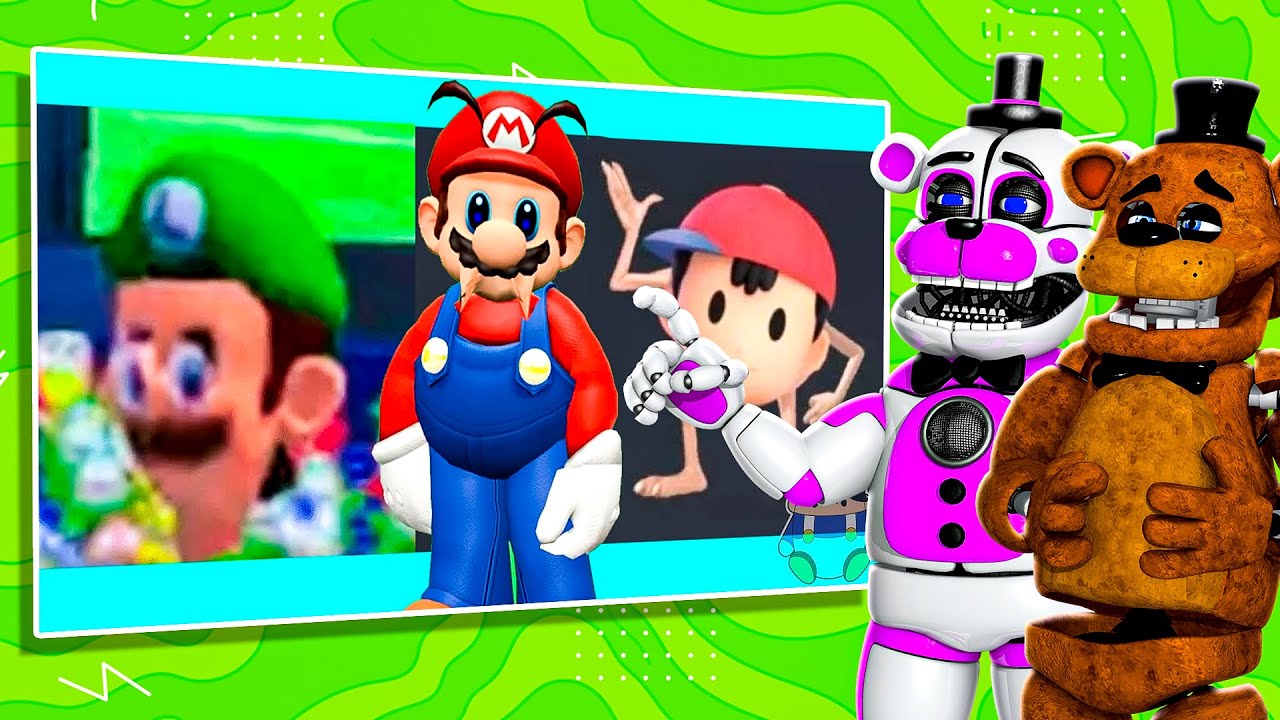 Freddy Fazbear Reacts to SMG4 Lethal Nintendo Memes!