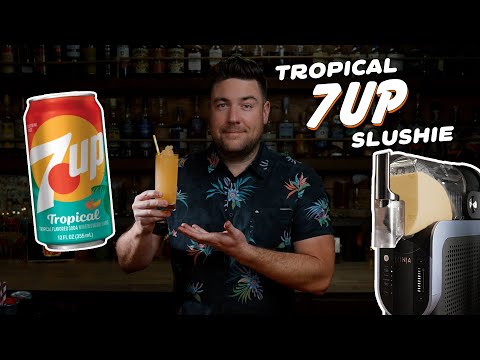 Make a Slushie with the NEW 7UP Tropical (or any other soda)