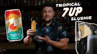 Make a Slushie with the NEW 7UP Tropical (or any other soda)