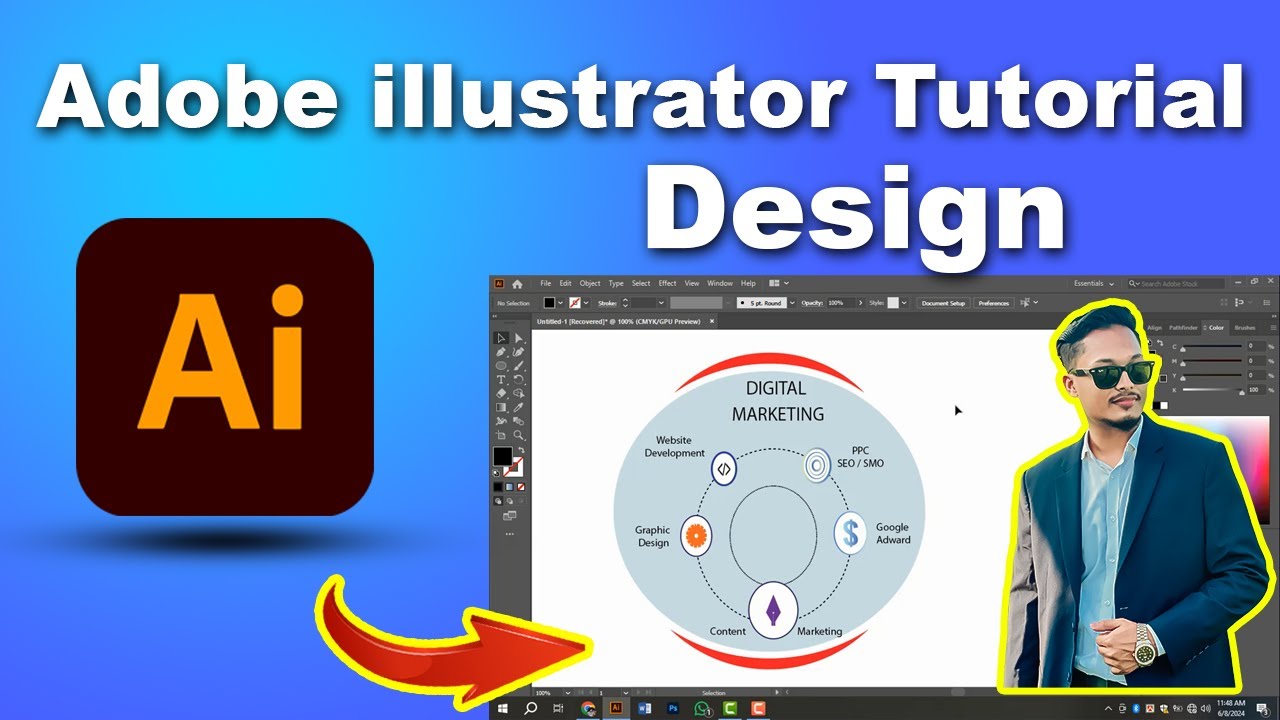Adobe Illustrator Tutorial | সম্পূর্ণ বাংলায় | - YouTube