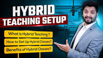 Hybrid Classroom Setup |  What is Hybrid Teaching | online class setup for teachers @edusqaudz