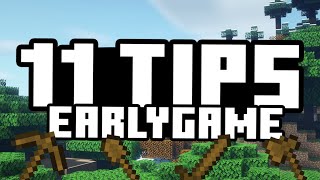 How to Get Better at EARLYGAME Minecraft [11 Tips]