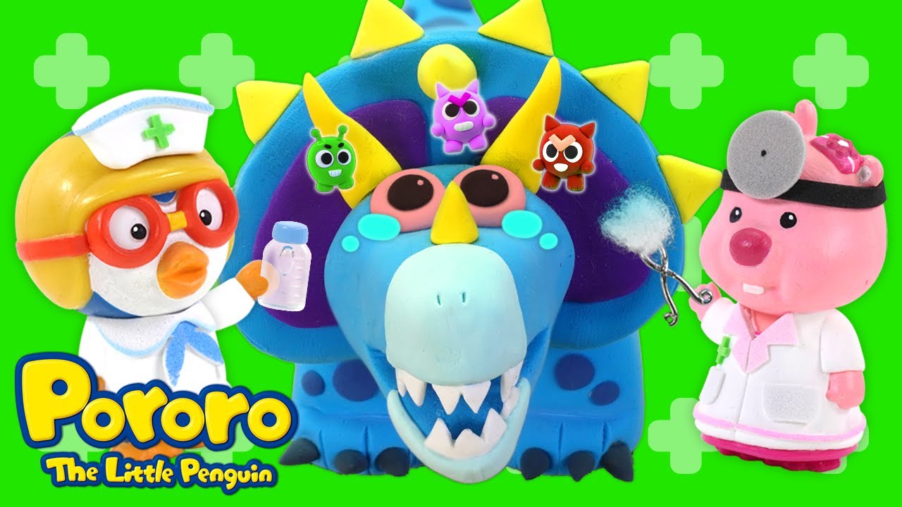 Triceratops Eye Infection 👀 | Pororo Dino Hospital🏥 | Emergency Room | Dinosaurs for kids🦖🦕