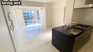 高級賃貸マンション？黒キッチンと大理石調フローリングがオシャレな一人暮らしのお部屋【リーブル博多駅前】