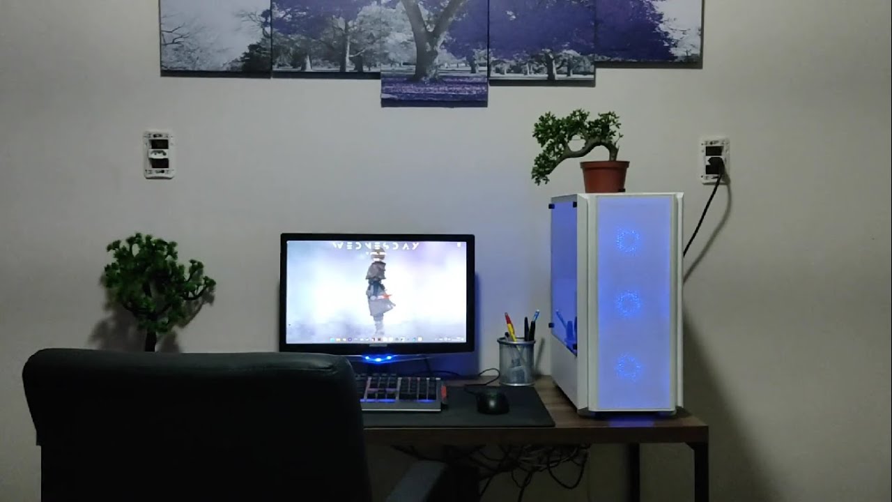 Inicio de um Setup gamer minimalista, trabalho e estudos. - YouTube