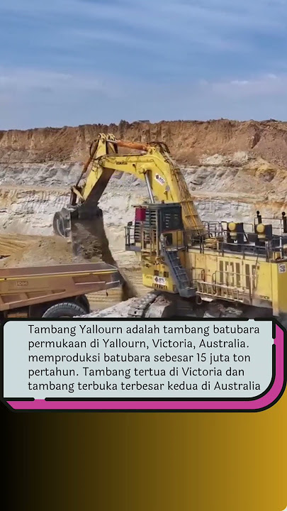 Tambang Yallourn di Australia, tambang batubara terbesar kedua di Australia. #tambang #batubara
