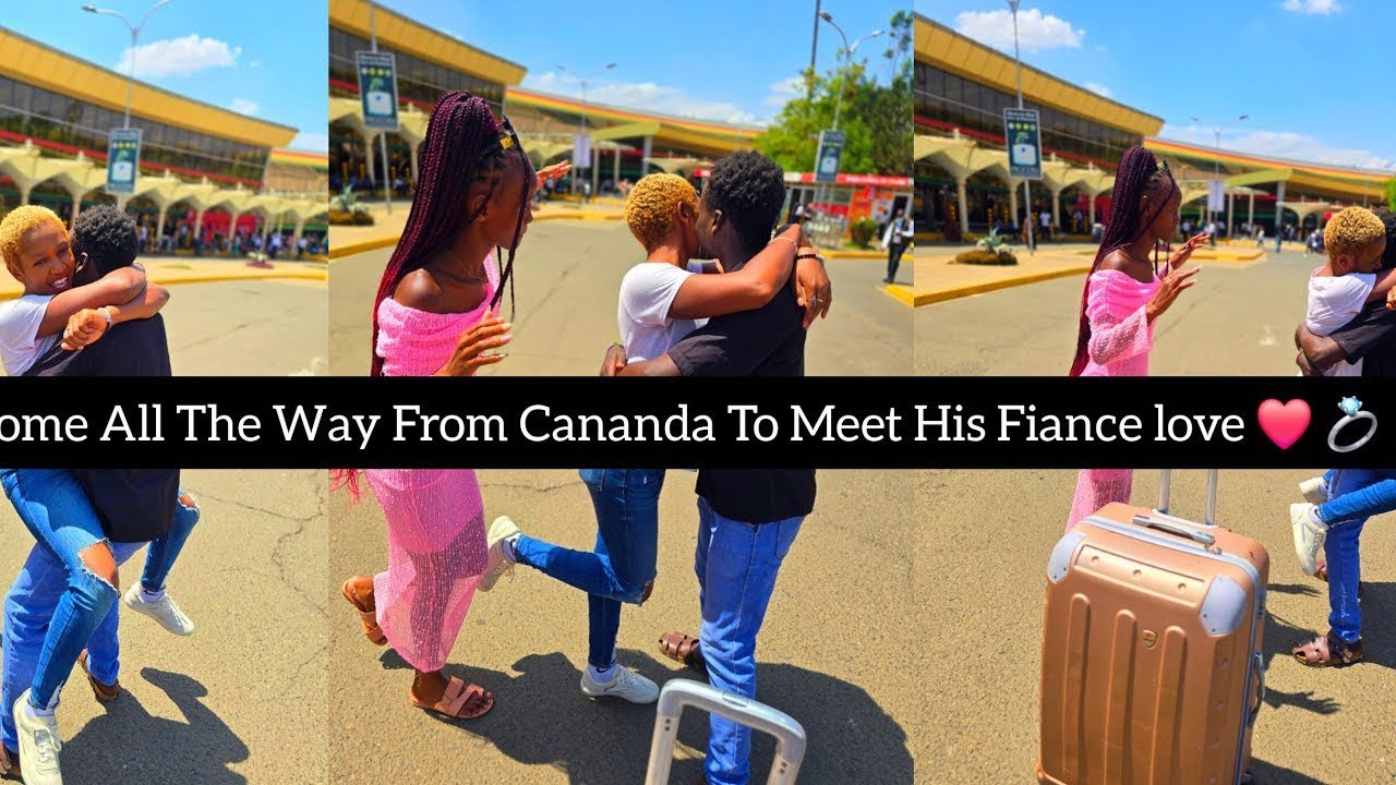 Good News!!As Peter Lands From Canada And Suprises Her Wife Noel In The Airport✈️Mapenzi Imeshika