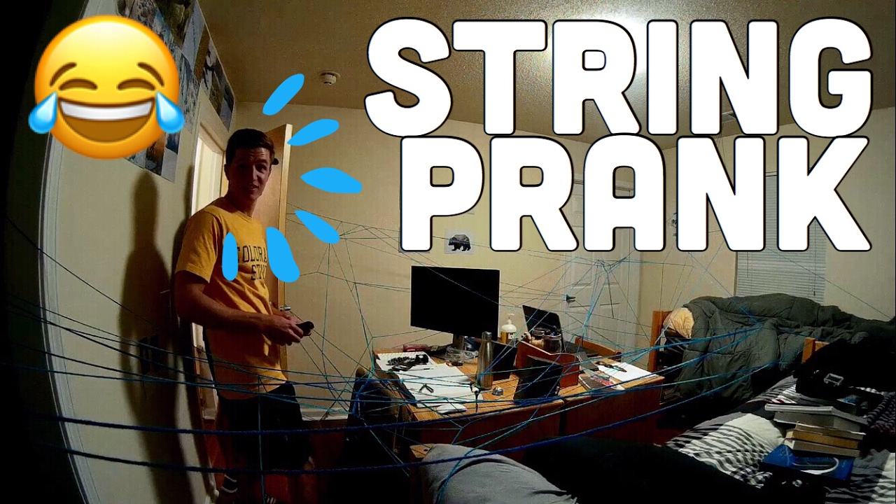 Normal String Pranks 18. Roommate String Prank! - YouTube