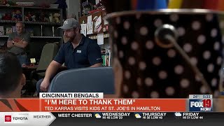 Ted Karras tips his cap to Tri-State students for helping important cause