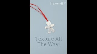 How to Make a Personalized Gingerbread Man Ornament- Hand-Stamped & Textured Guide