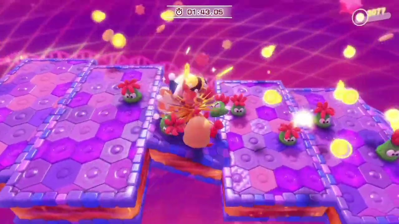 Roll on! Needle Road in under 25 seconds - Kirby and the Forgotten Land