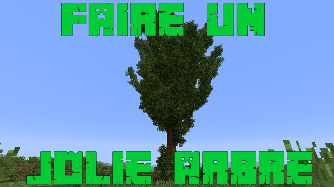 TUTO COMMENT FAIRE UN JOLIE ARBRE DANS MINECRAFT FACILEMENT ! - YouTube