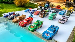 Looking for Disney Pixar Cars On the Rocky Road : Lightning McQueen, Mater, Dinoco McQueen, Mack