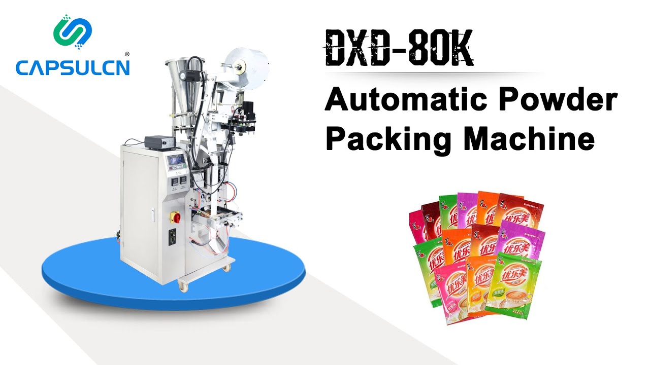 Automatic Powder Packing Machine DXD-80K - YouTube