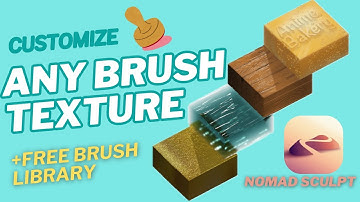 Customize Any Sculpting Brush in Nomad Sculpt & Where to Find Free Brushes?