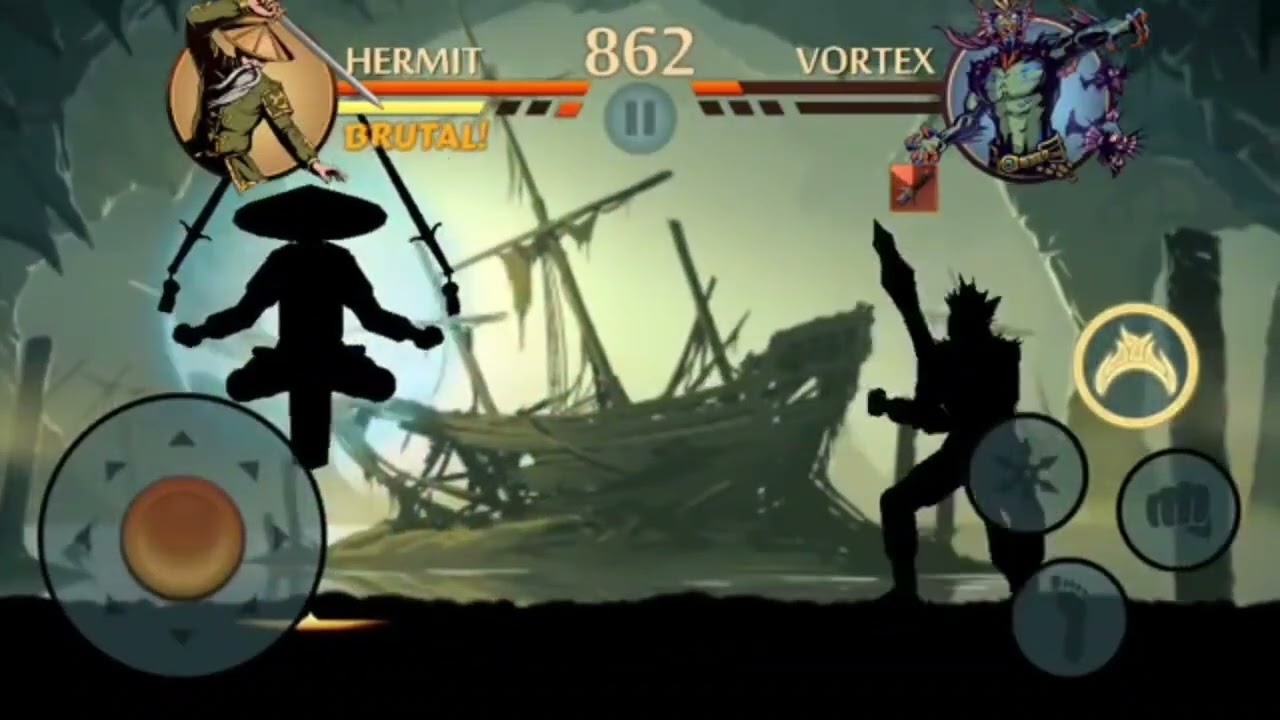 Shadow Fight 2 - Hermit VS Vortex
