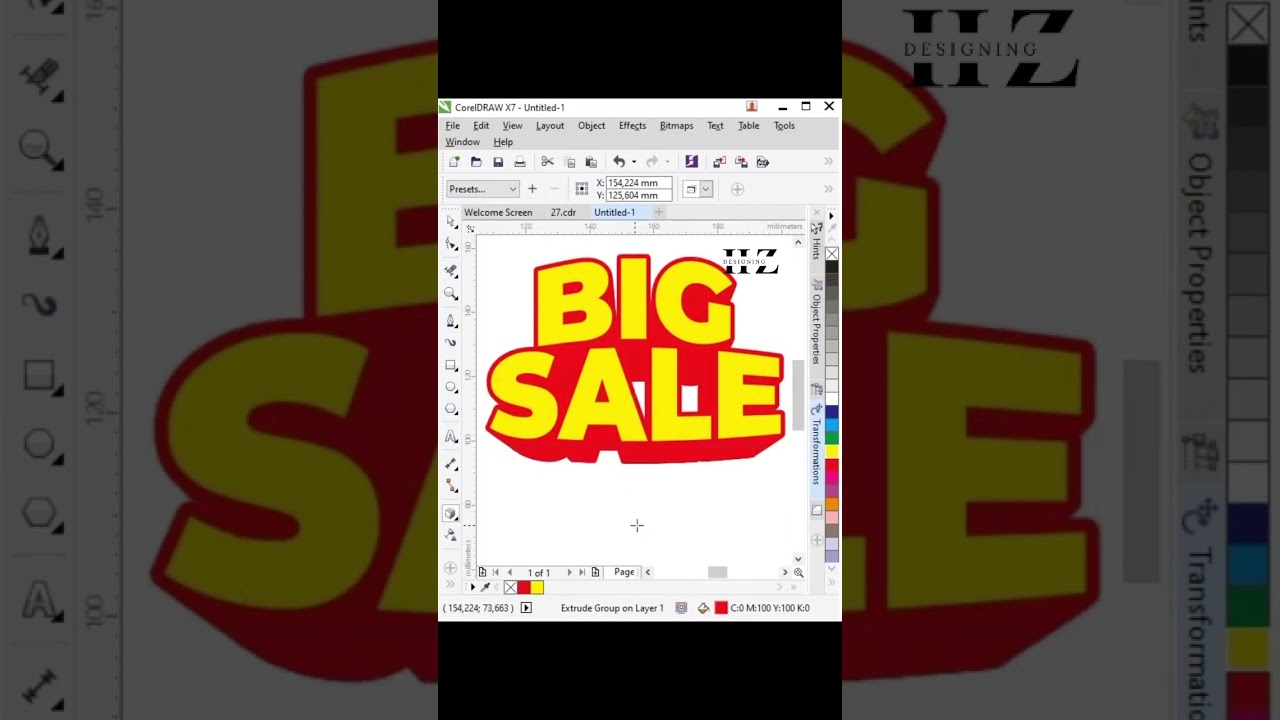 Sale Tag Design | Corel Draw Tutorial | Learn with Haram