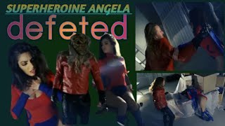 Superheroine Angela Vs Mask Man Both Of Fight