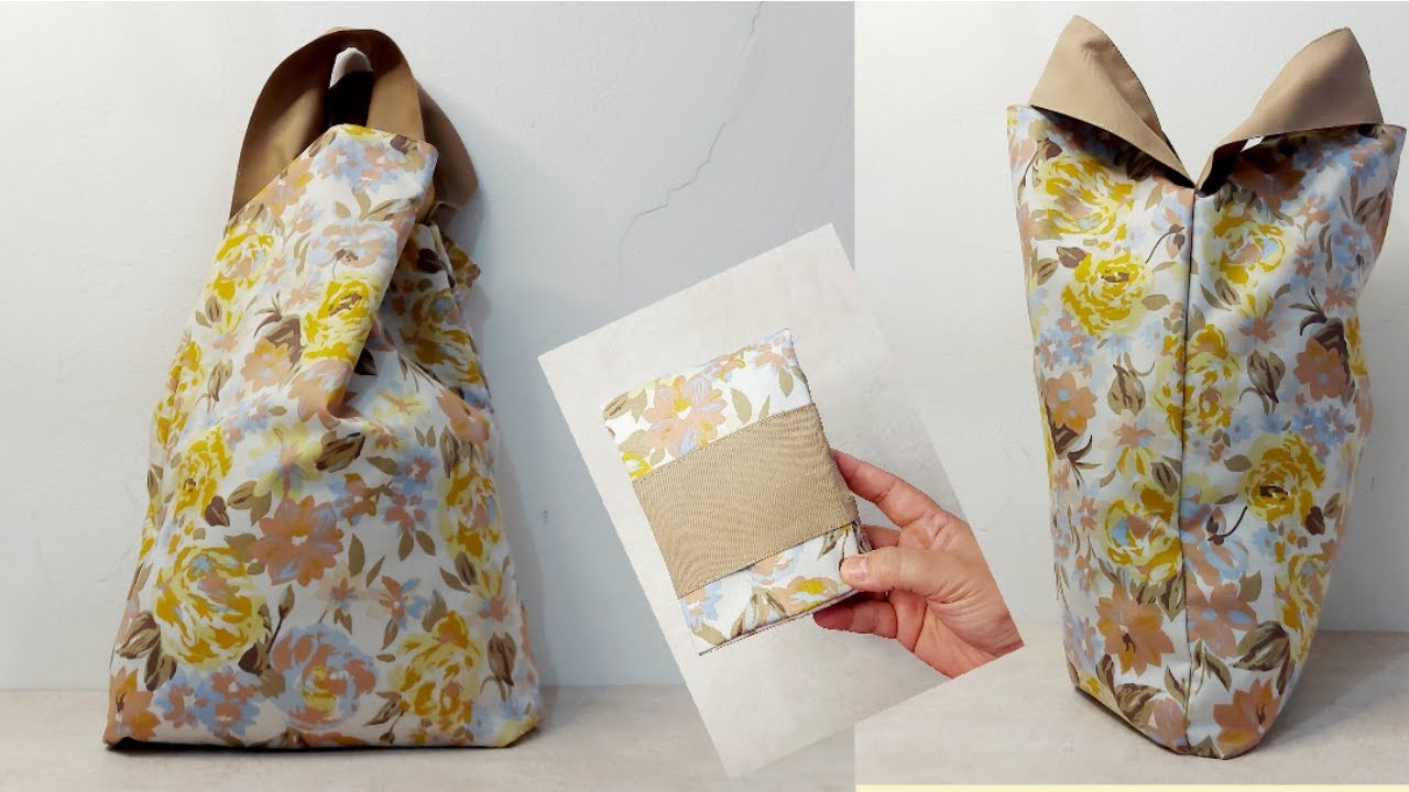Sewing shopping bag in an unusual way 💜 Great sewing idea YouTube