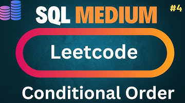 LeetCode SQL Medium 2084: Conditional Order Reporting | AMAZON Frequently Asked Interview Question |