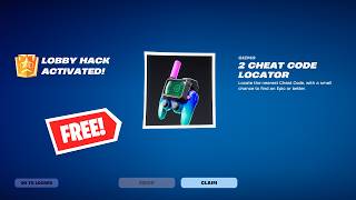How to Unlock *FREE* Cheat Code Locators | Fortnite Season 4 Lobby Hack Codes