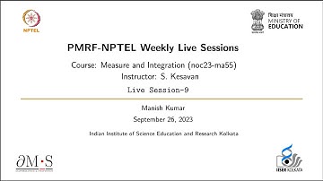 Live Session-9(Measure theory and Integration)