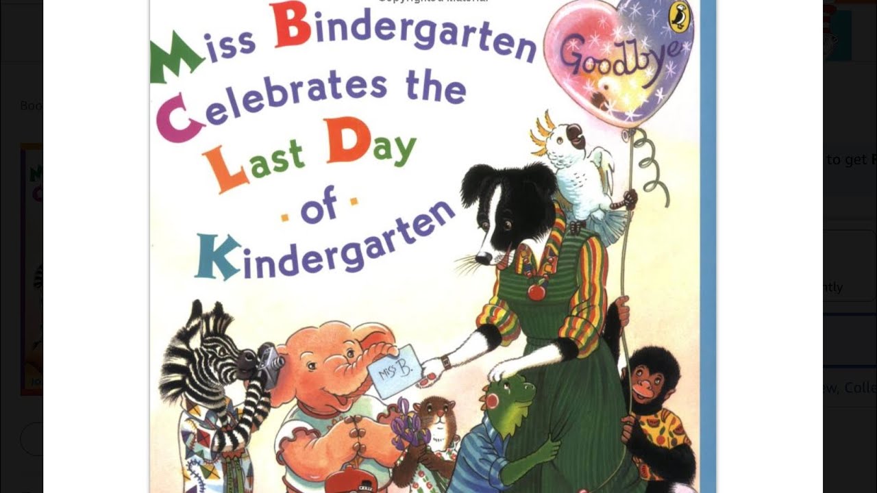 Miss Bindergarten Gets Ready for the Last Day of Kindergarten by Joseph ...