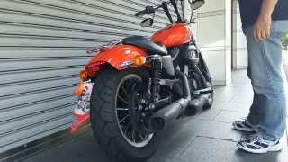 AKRAPOVIC e1 スリップオンマフラー装着　SPORTSTER883 2007