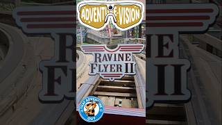 🤯 This Coaster Crosses a Highway! #RavineFlyerII #Waldameer #RollerCoaster #ThemePark #Shorts
