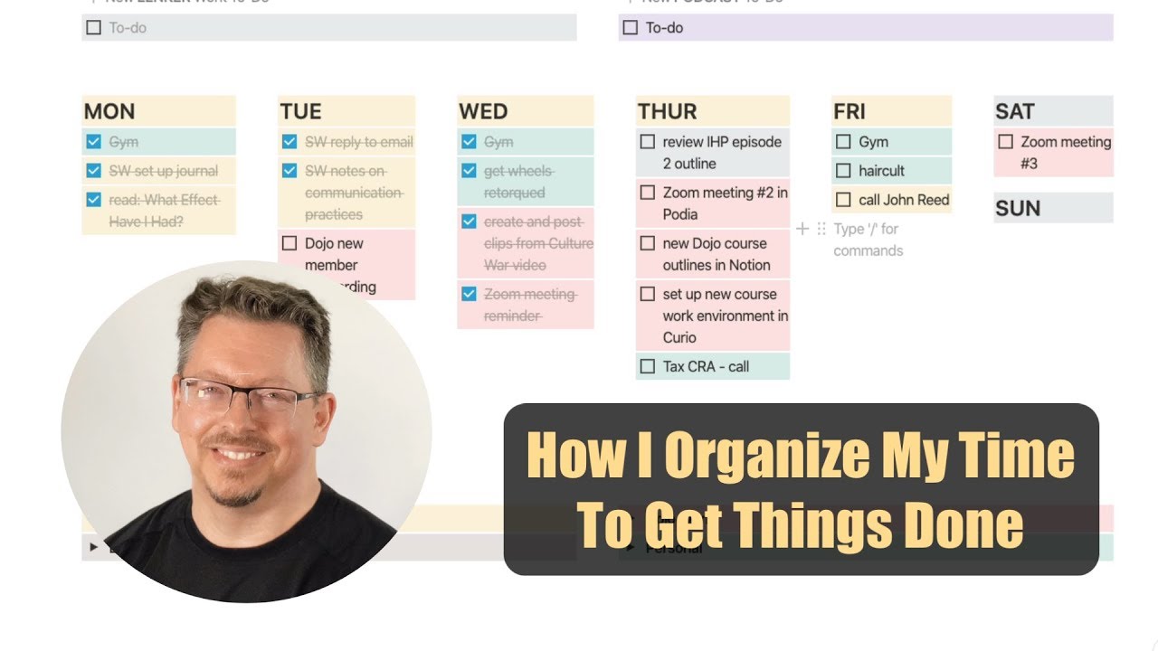How I Organize My Time To Get Things Done Hint I Use Notion