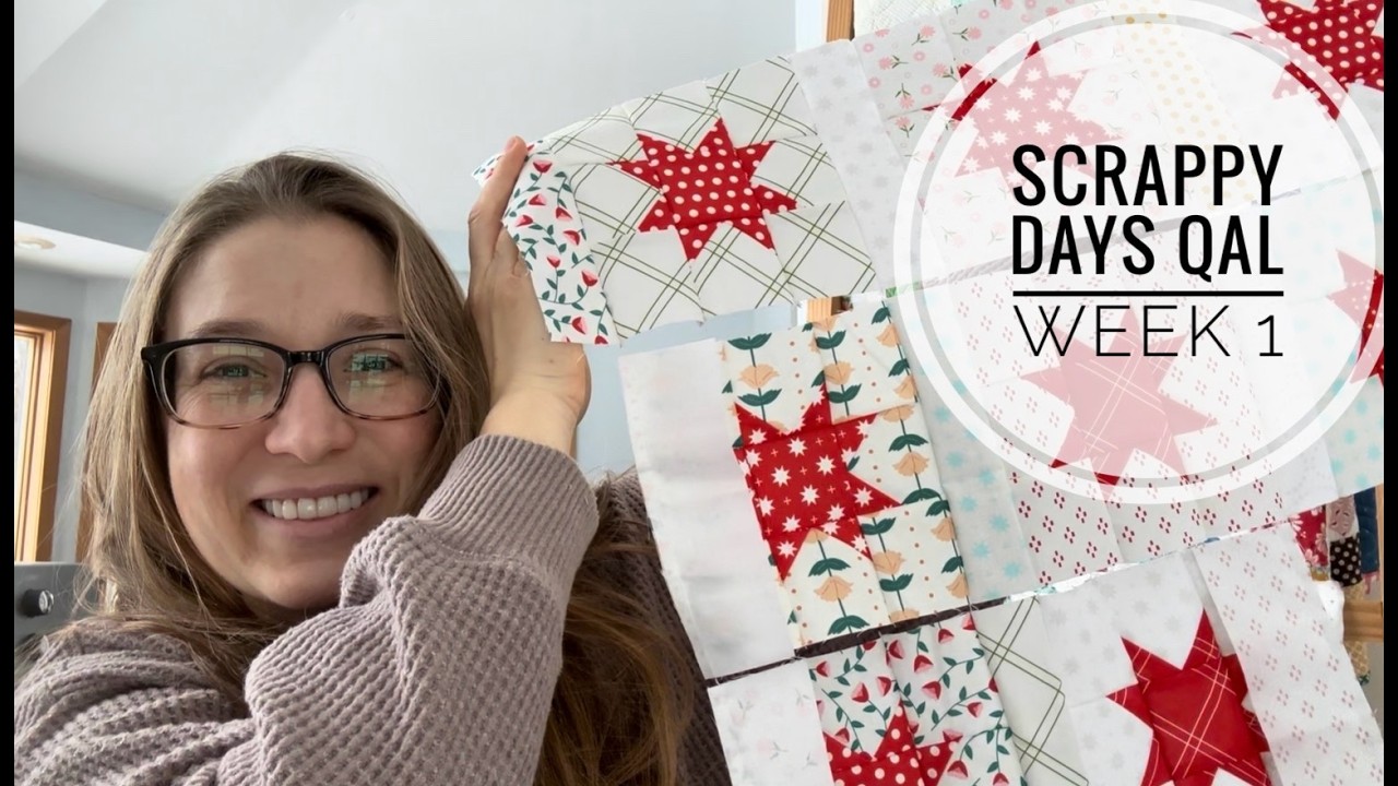 Видеоблог о первом этапе проекта Scrappy Days Quilt Along